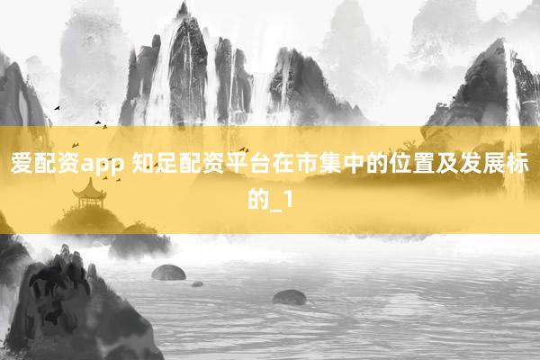 爱配资app 知足配资平台在市集中的位置及发展标的_1